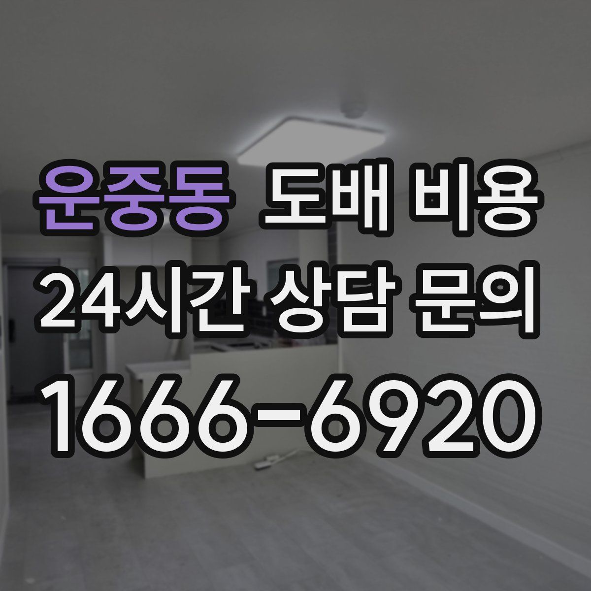 운중동 도배 비용