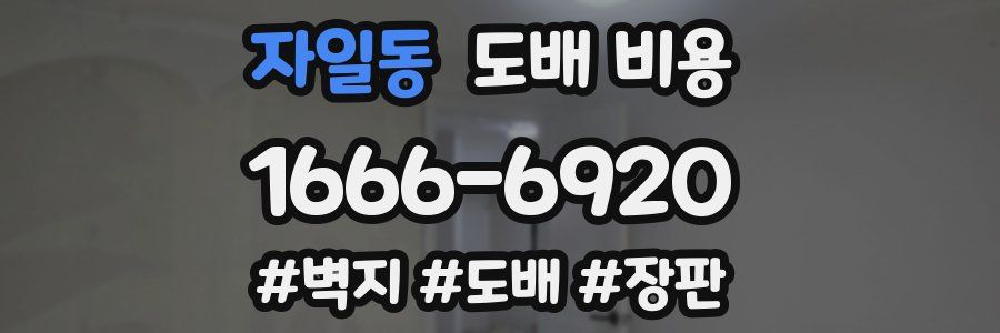 자일동 도배 비용