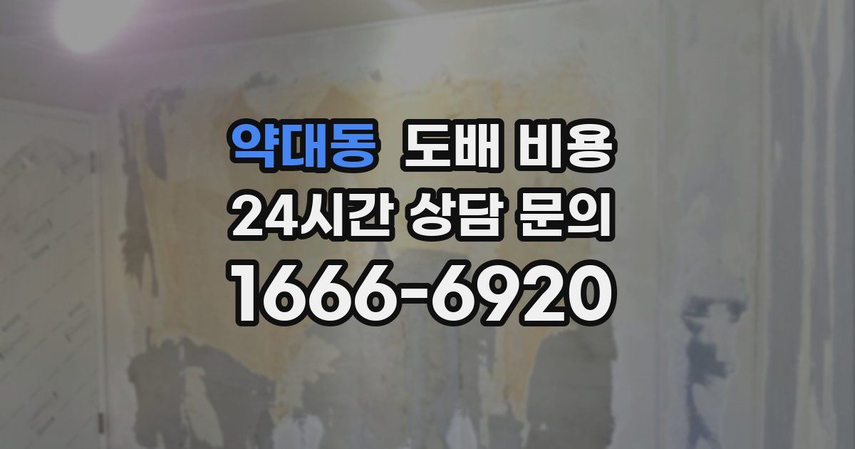 약대동 도배 비용