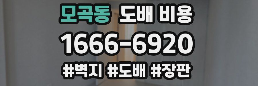 모곡동 도배 비용