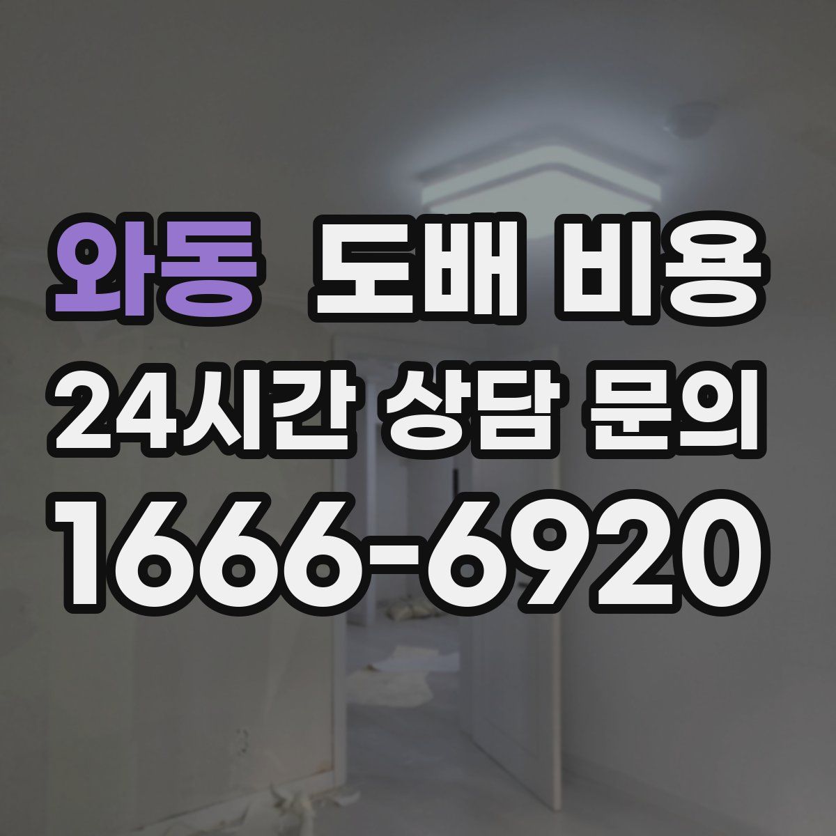 와동 도배 비용