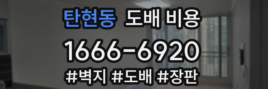 탄현동 도배 비용
