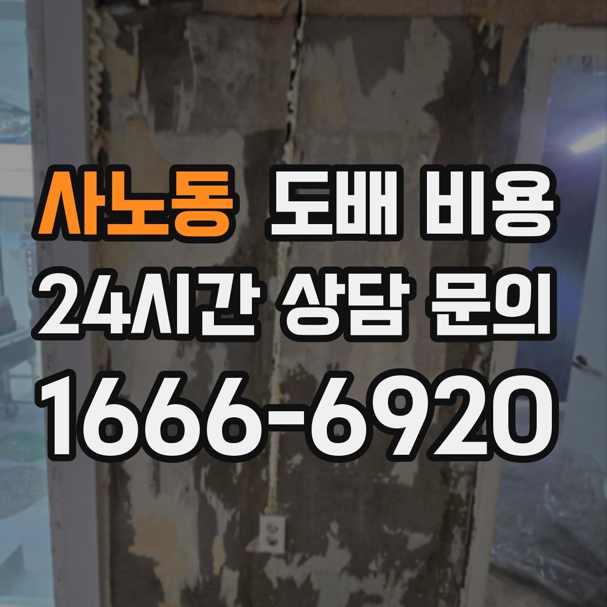 사노동 도배 비용