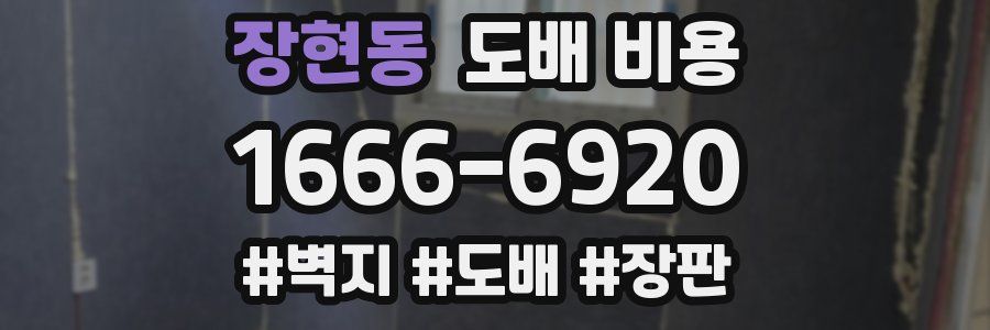 장현동 도배 비용