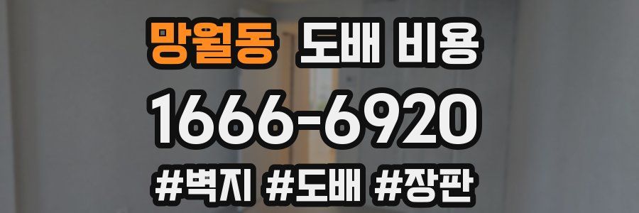 망월동 도배 비용