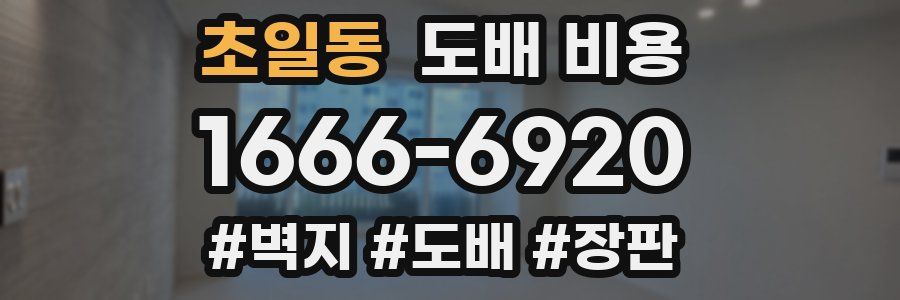 초일동 도배 비용
