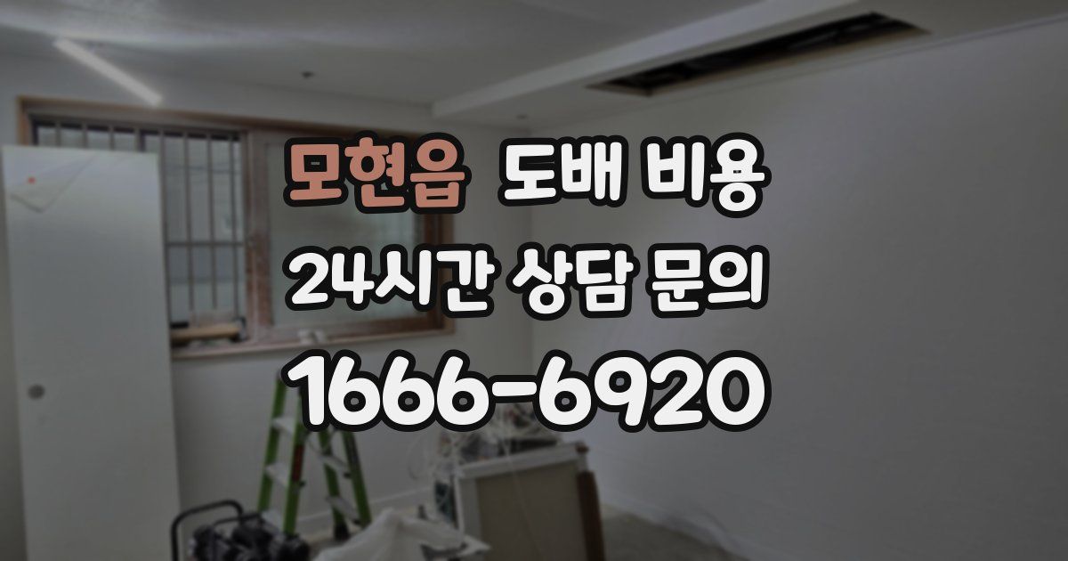 모현읍 도배 비용