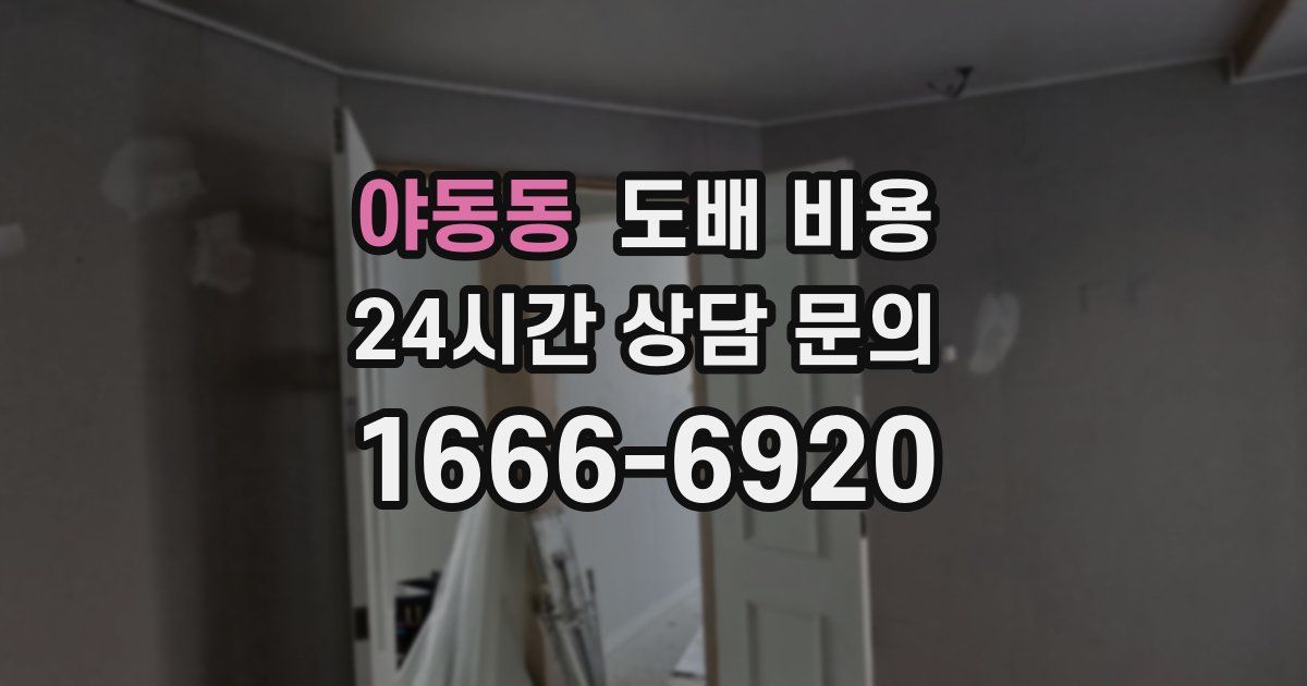 야동동 도배 비용