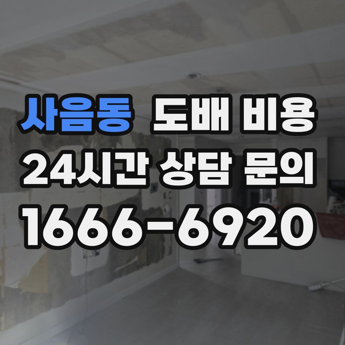 사음동 도배 비용