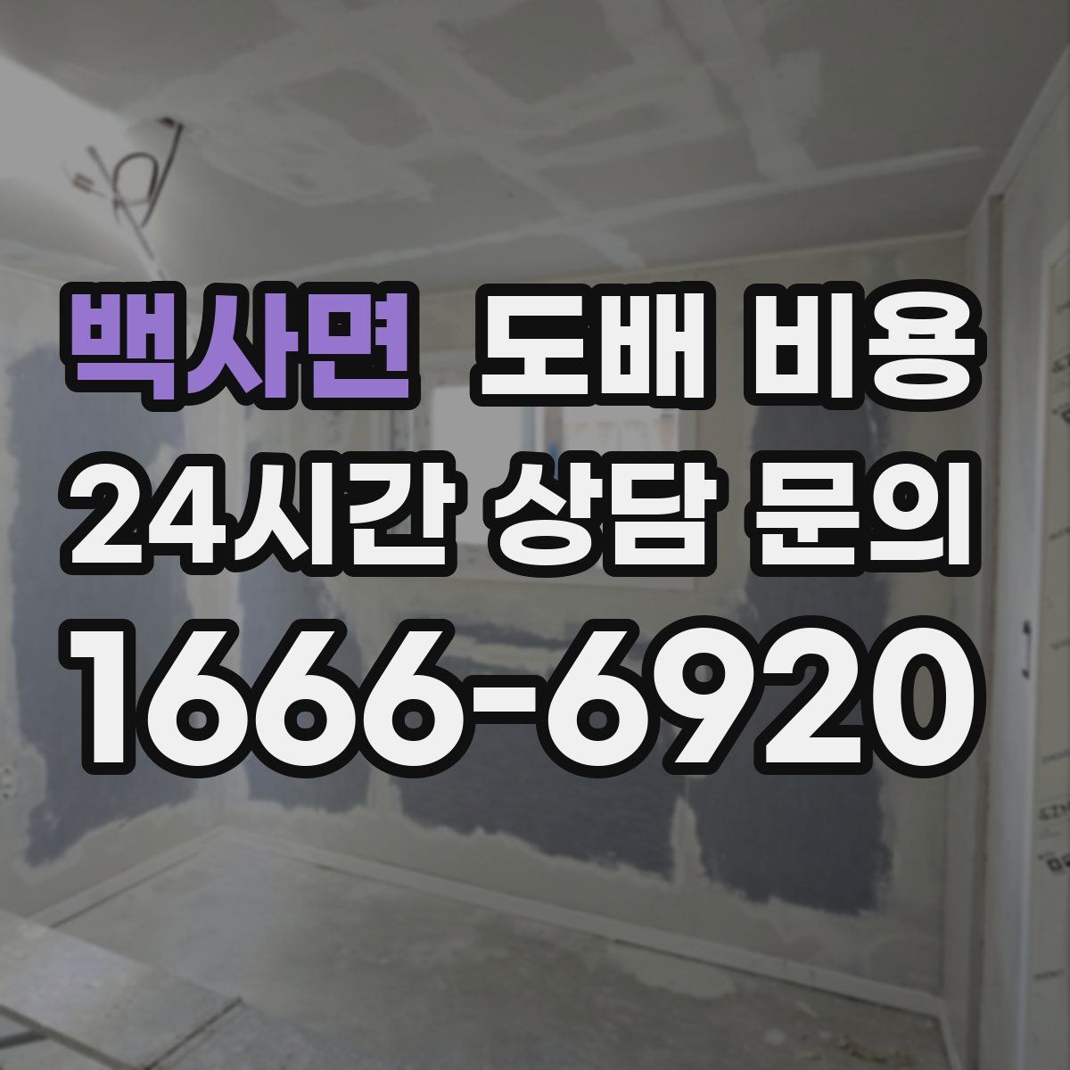 백사면 도배 비용