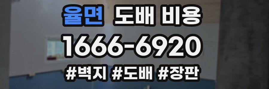 율면 도배 비용