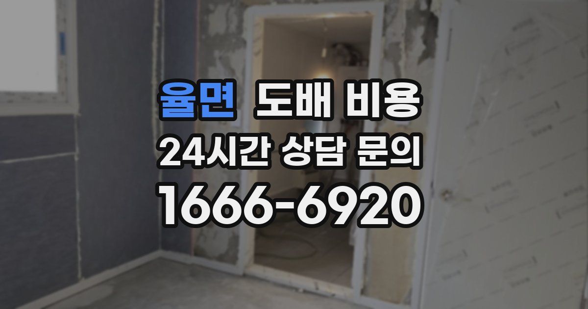 율면 도배 비용