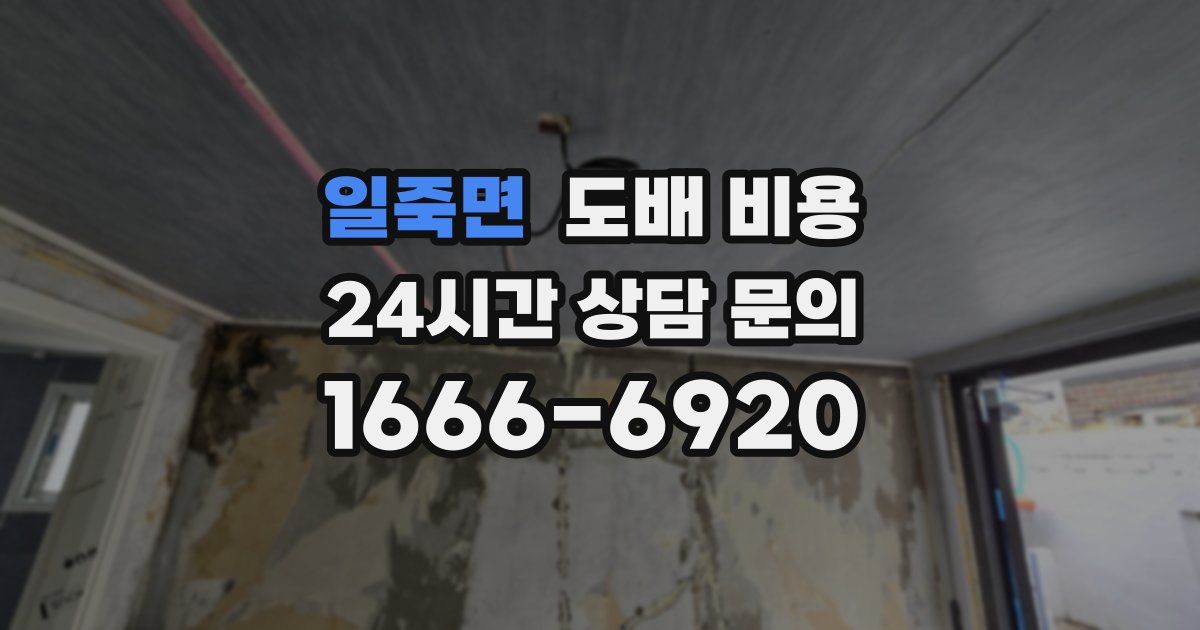 일죽면 도배 비용