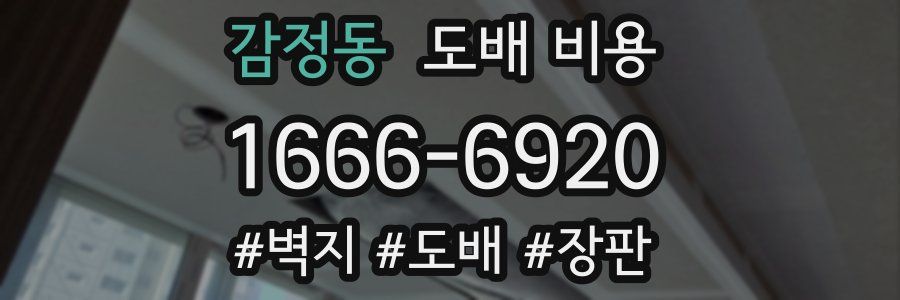 감정동 도배 비용