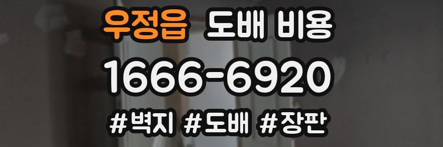 우정읍 도배 비용