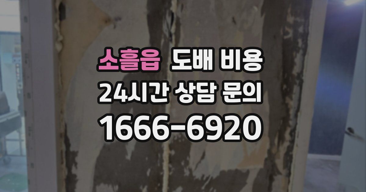 소흘읍 도배 비용