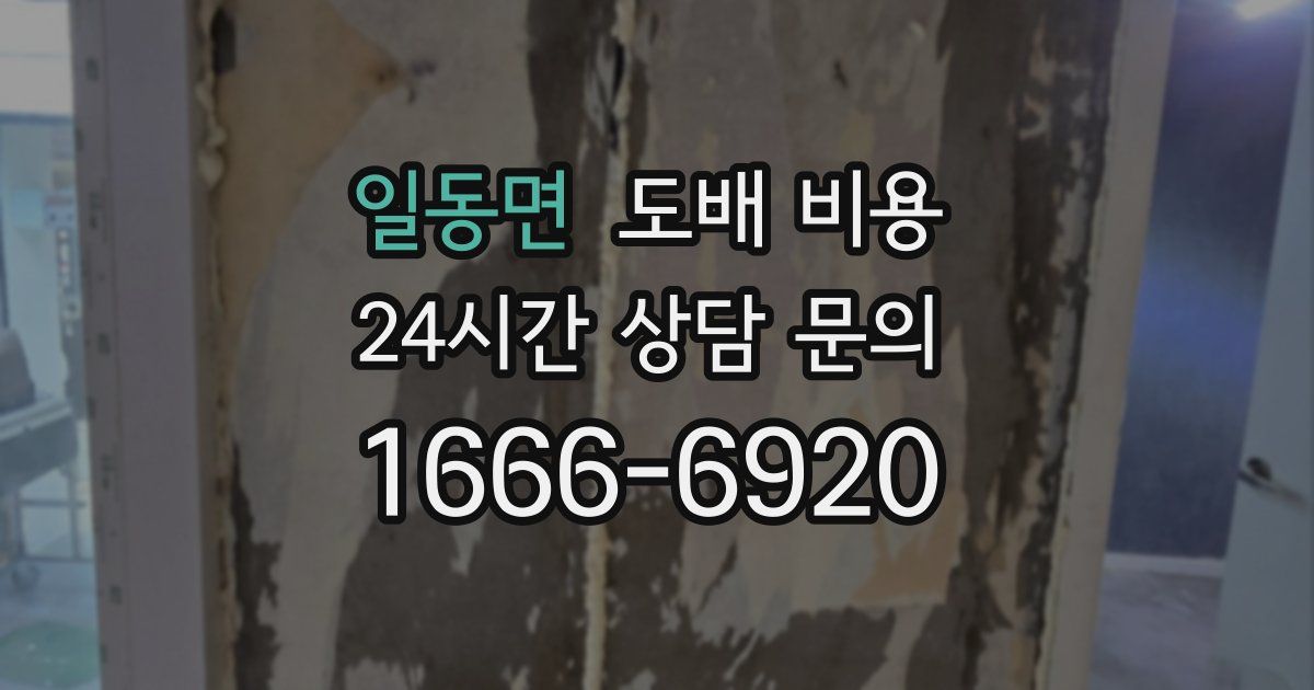 일동면 도배 비용