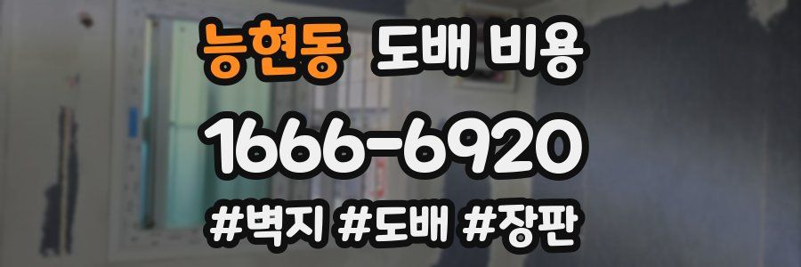 능현동 도배 비용