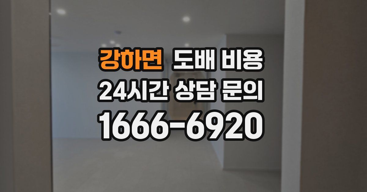 강하면 도배 비용