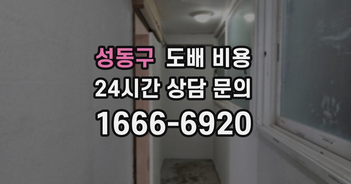 성동구 도배 비용
