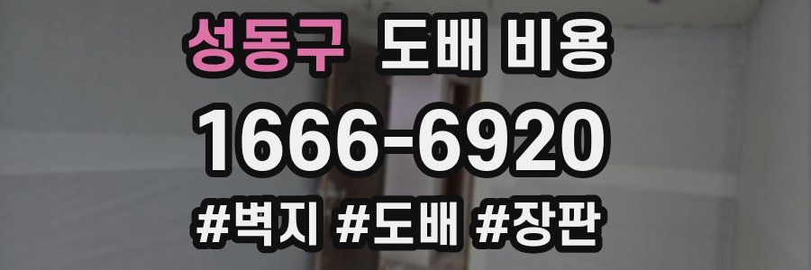 성동구 도배 비용