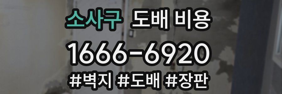 소사구 도배 비용