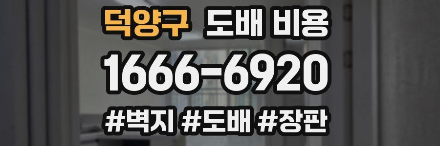 덕양구 도배 비용