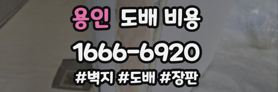 용인 도배 비용