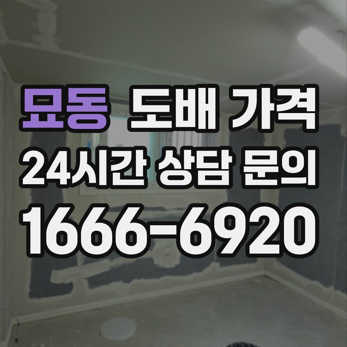 묘동 도배 가격
