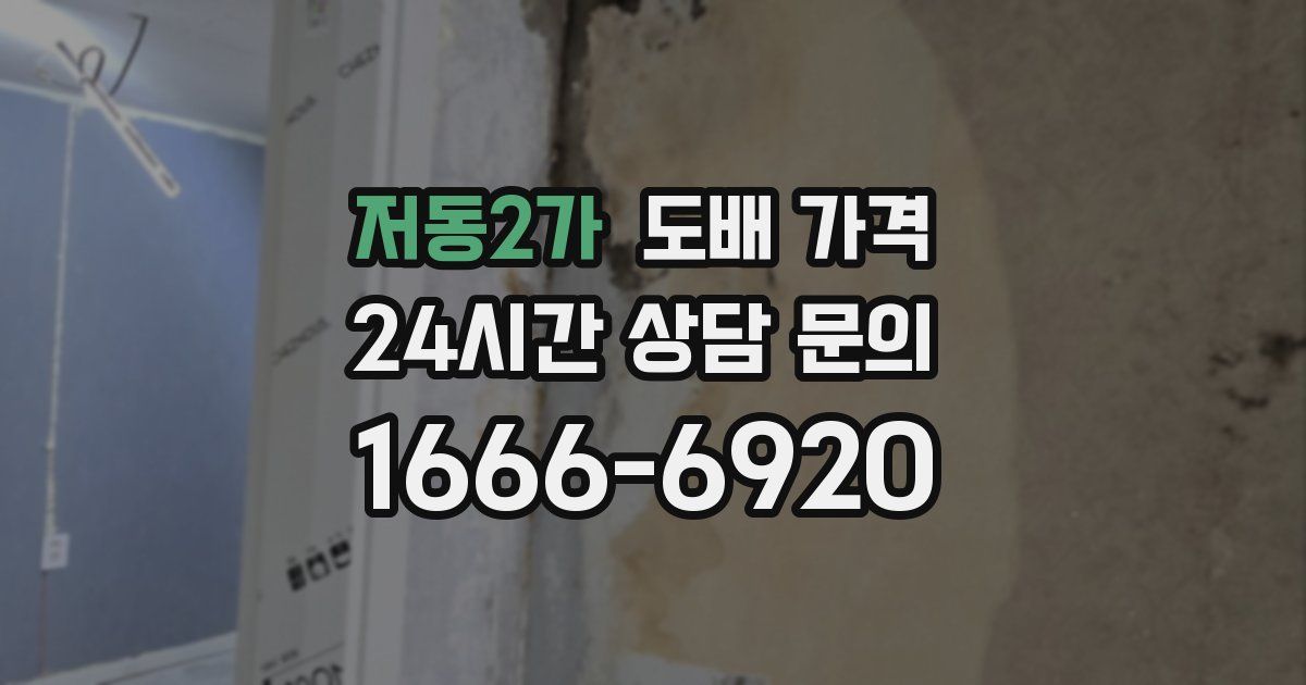 저동2가 도배 가격