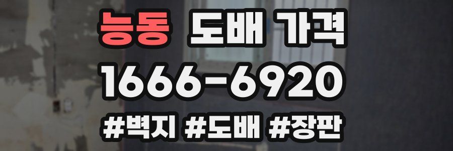 능동 도배 가격