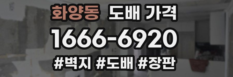 화양동 도배 가격