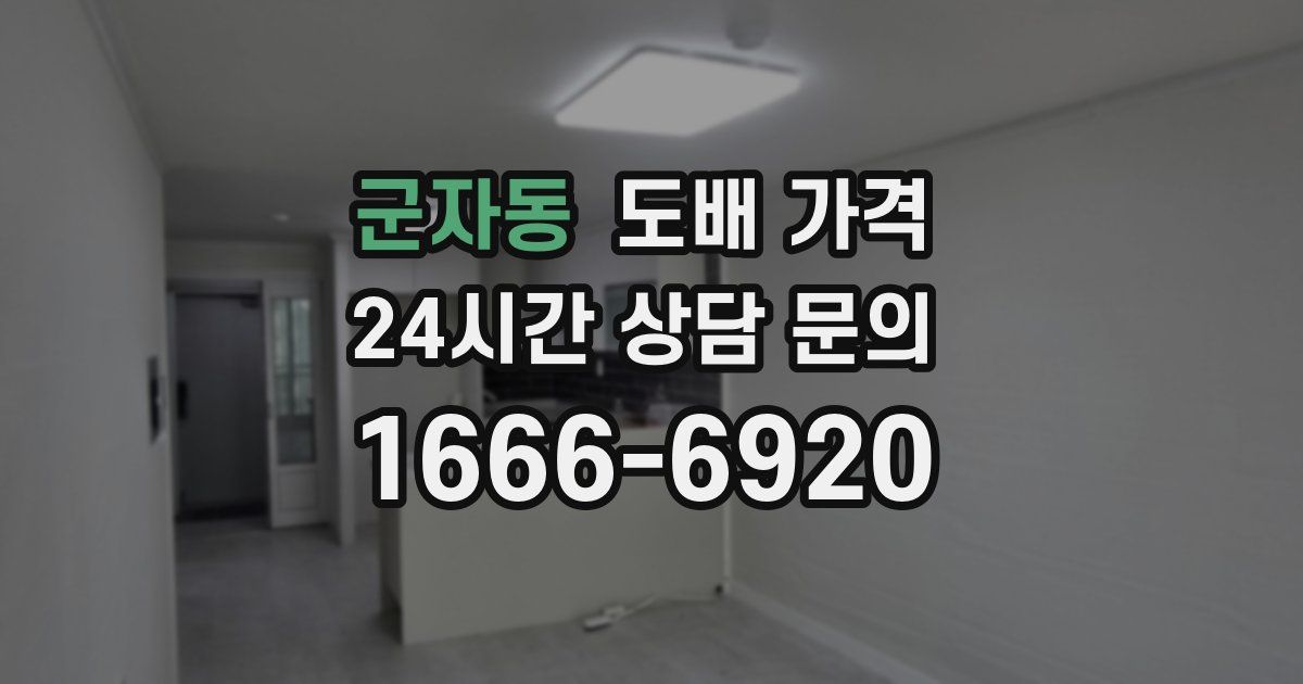 군자동 도배 가격