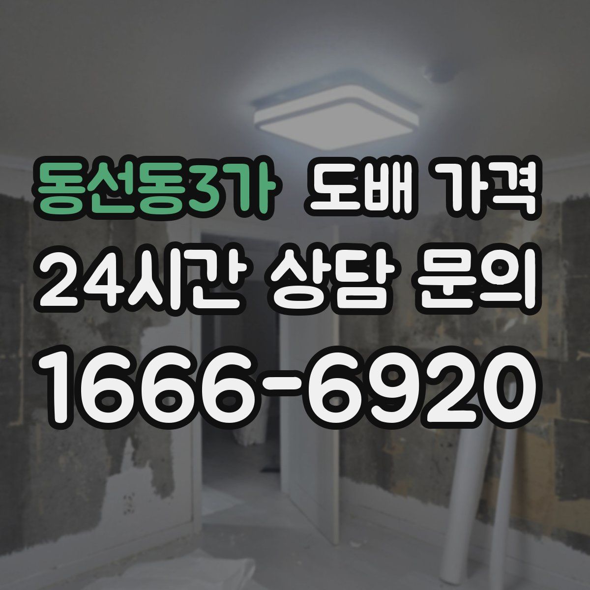 동선동3가 도배 가격