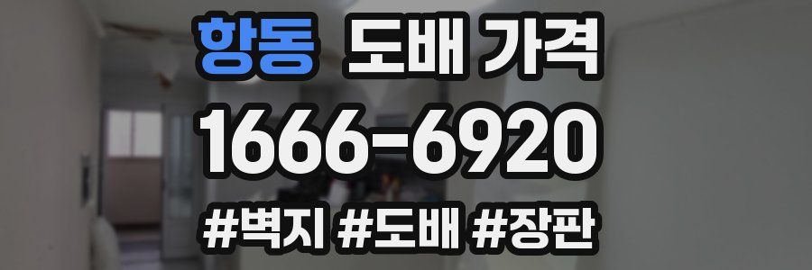 항동 도배 가격