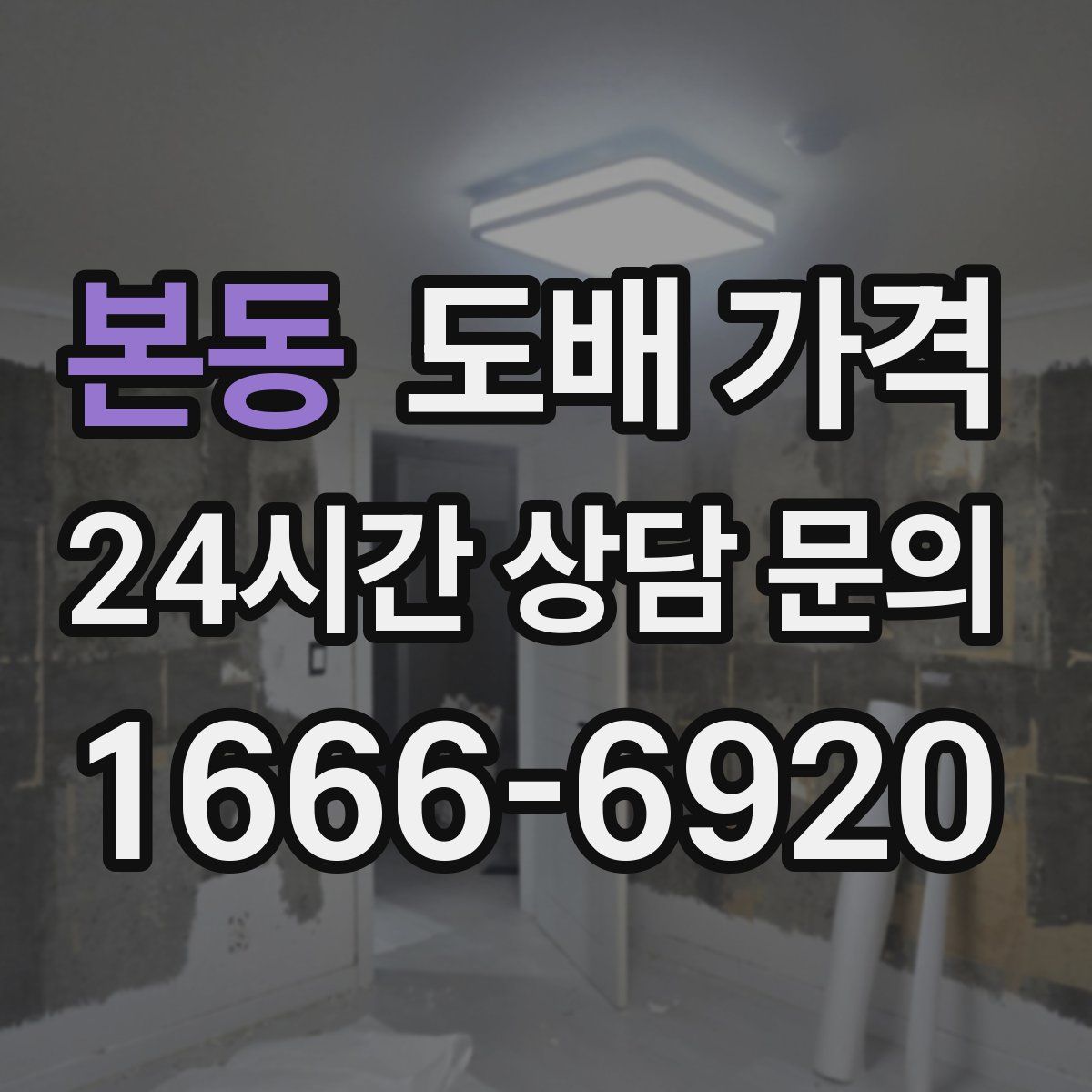 본동 도배 가격