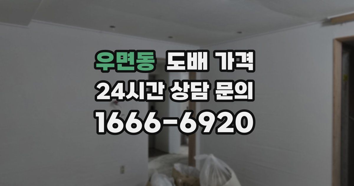 우면동 도배 가격
