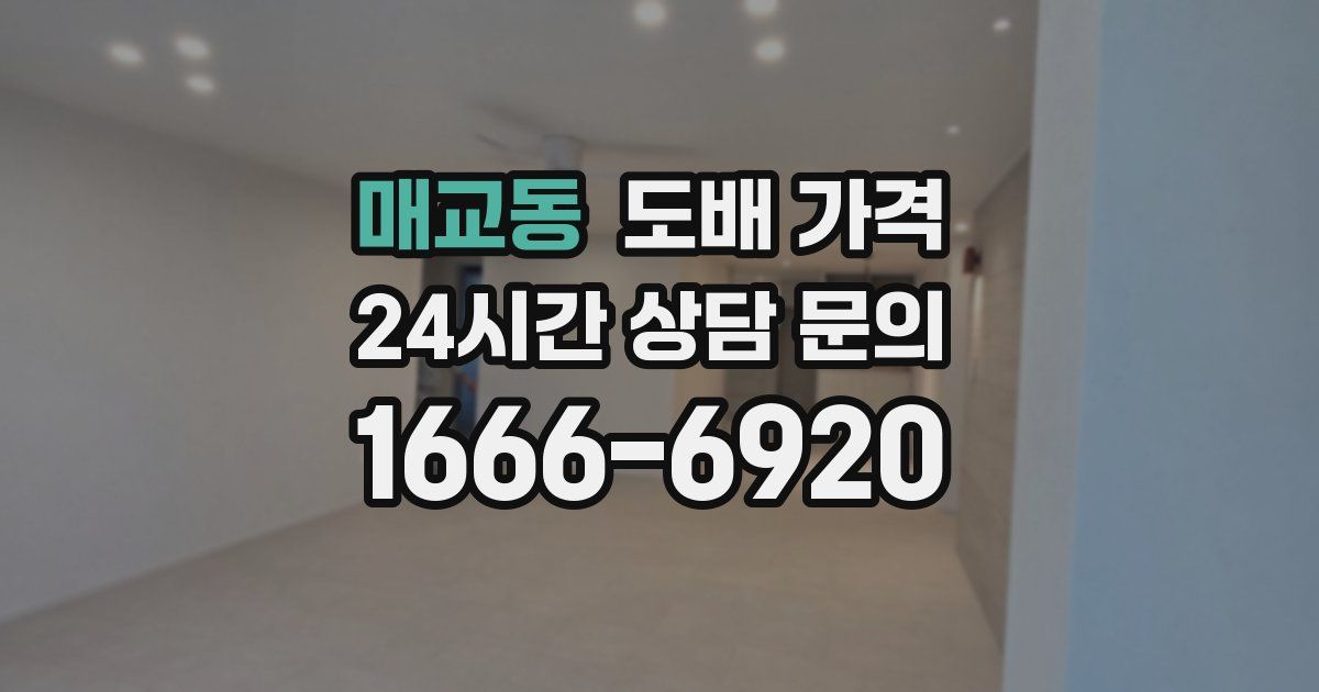 매교동 도배 가격