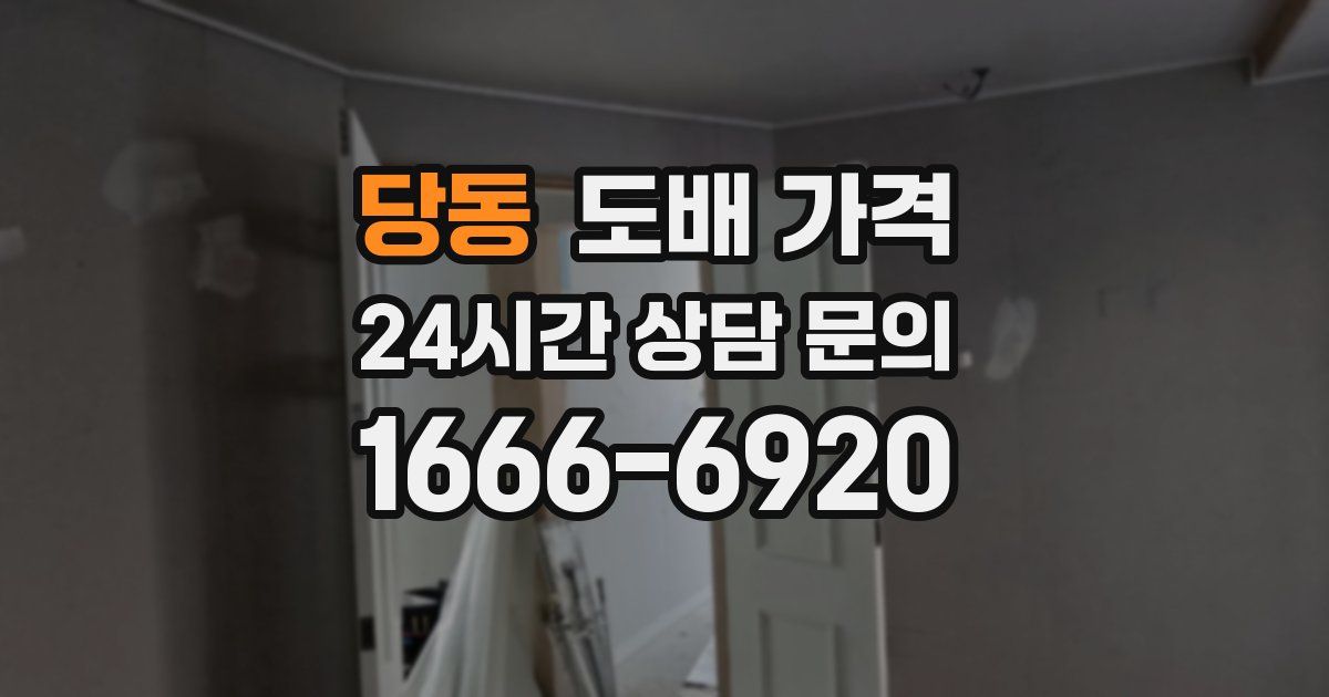 당동 도배 가격