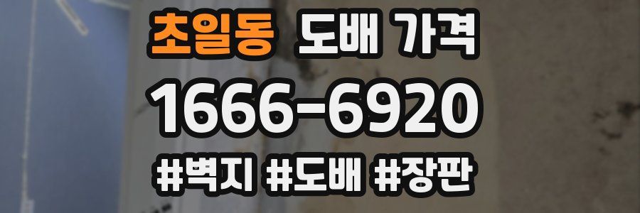 초일동 도배 가격