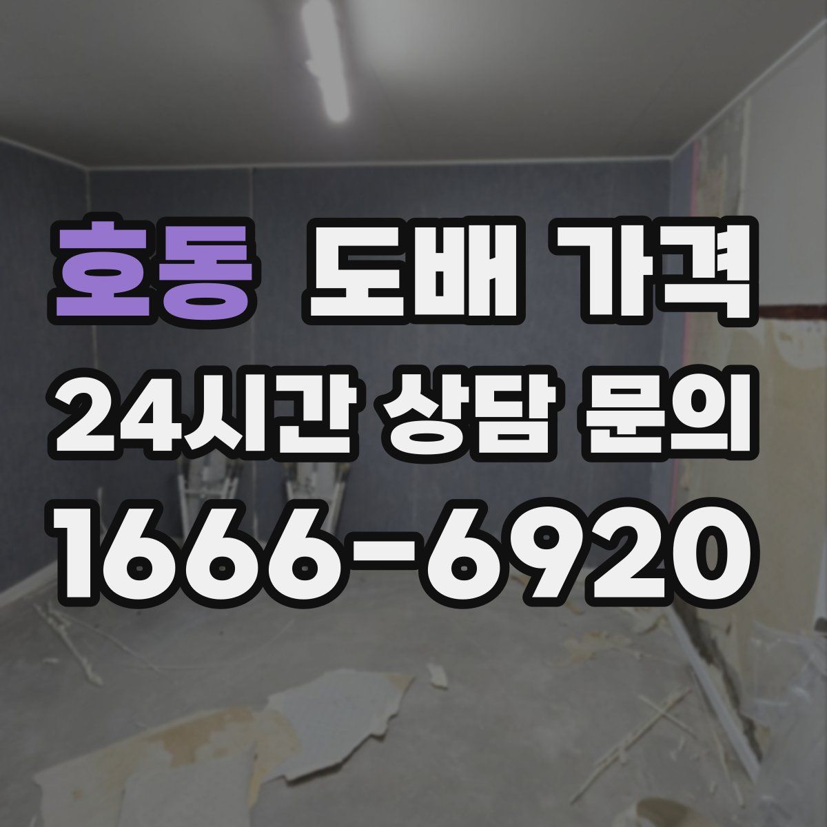 호동 도배 가격