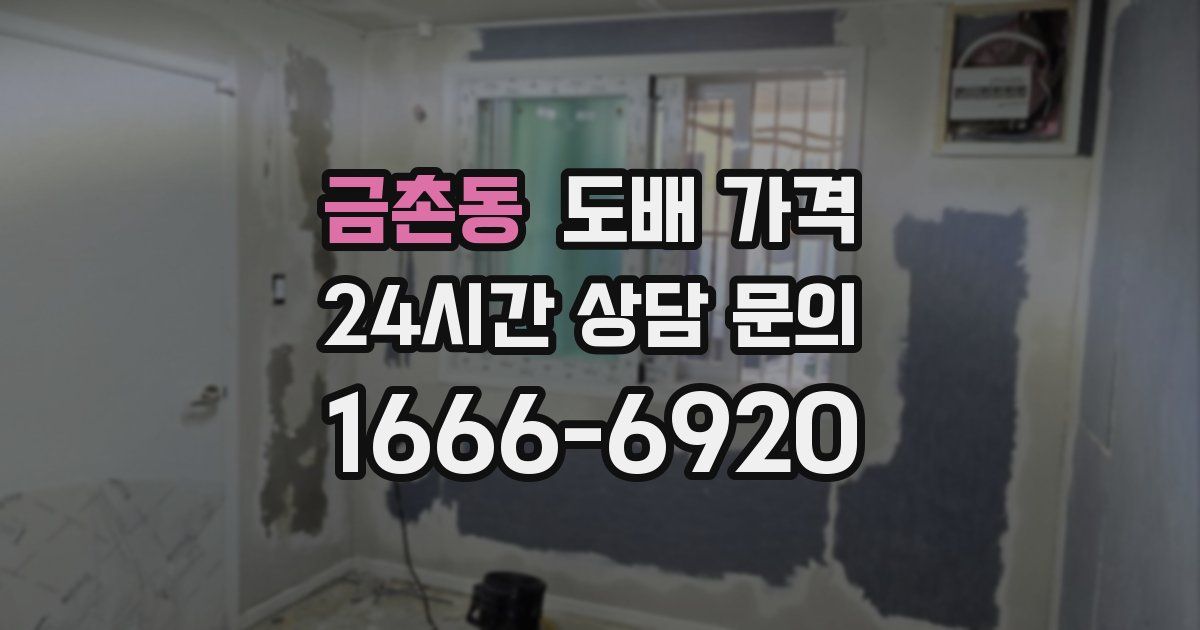금촌동 도배 가격