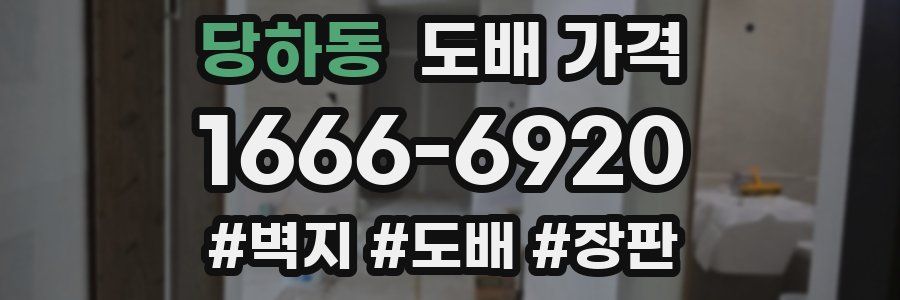 당하동 도배 가격