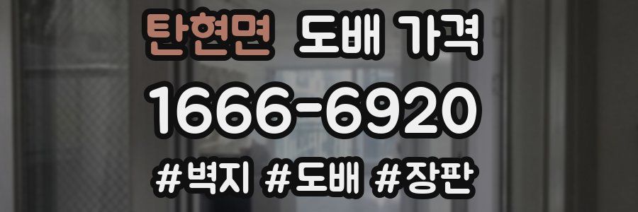 탄현면 도배 가격