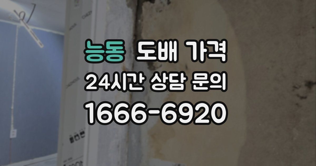 능동 도배 가격