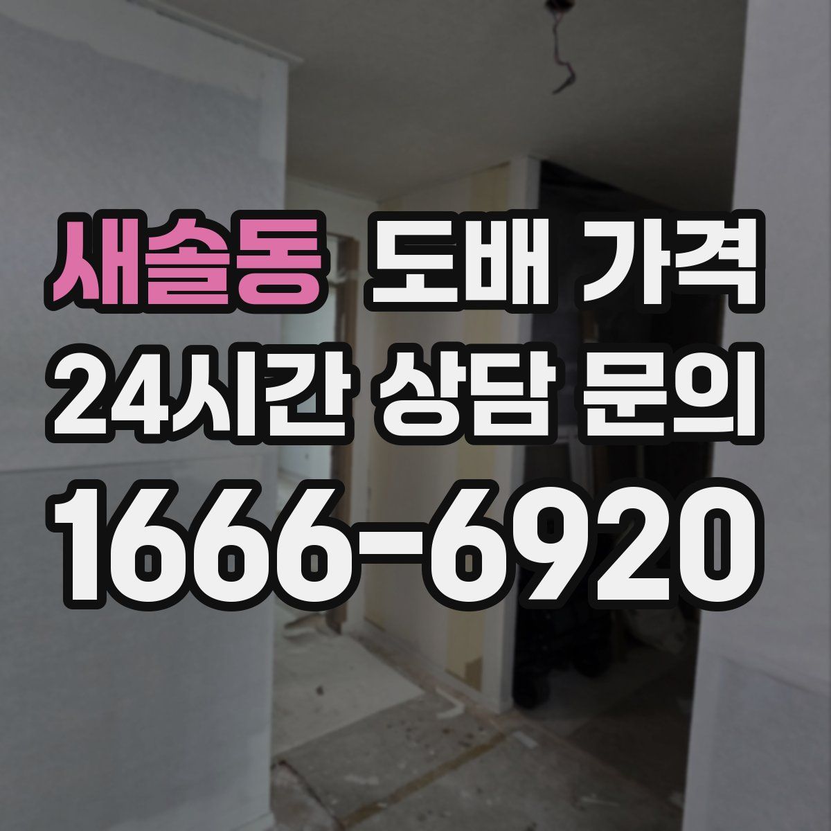 새솔동 도배 가격