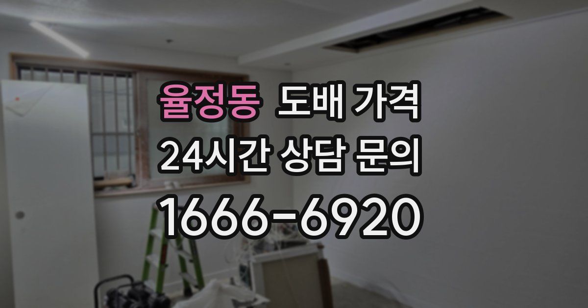 율정동 도배 가격