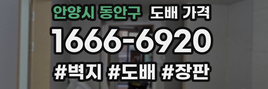 안양시 동안구 도배 가격