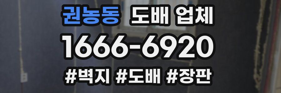 권농동 도배 업체