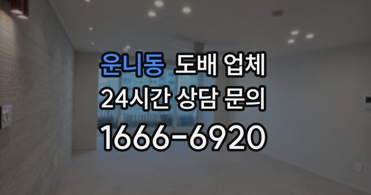 운니동 도배 업체